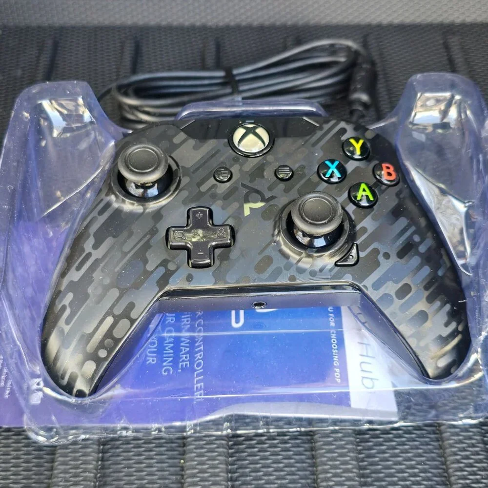 Xbox One & Windows PDP Gaming Wired Controller Stealth Series Phantom Black Dual